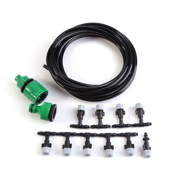 Drip Watering Kit Automatic Cooling System Hose Sprinkler Nozzle Garden Backyard Patio Micro Irrigation Set