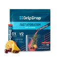 thumbnail image 1 of DripDrop Electrolyte Powder Drink Mix for Dehydration Relief Fast, Fruit Punch, 32pk, 1 of 8