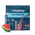 thumbnail image 1 of DripDrop Electrolyte Powder Drink Mix for Dehydration Relief Fast, Watermelon, 32pk, 1 of 8
