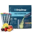thumbnail image 1 of DripDrop Electrolyte Powder Drink Mix for Fast Hydration, Sunburst Variety, 32 Count Packets, 1 of 8