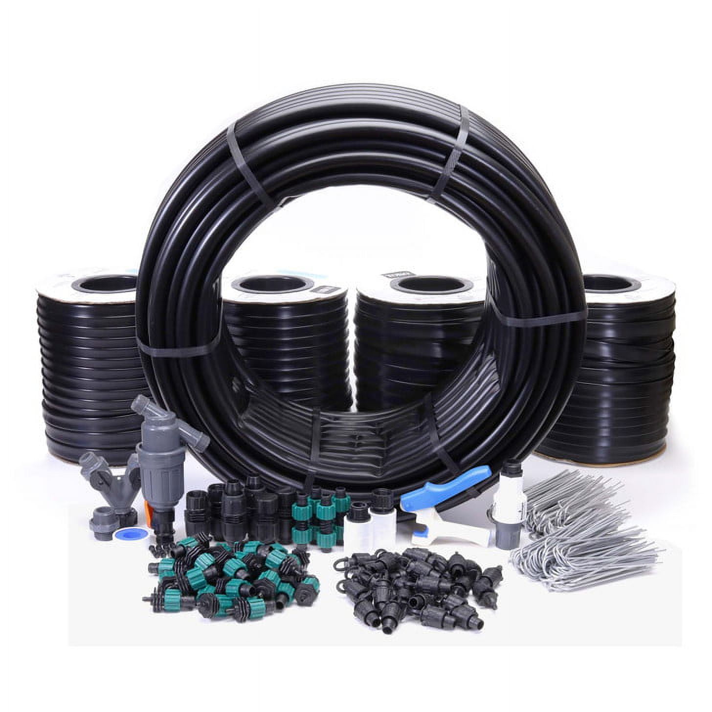 DripWorks Drip Tape Irrigation Kit with 4000' Drip Tape, Fittings, and