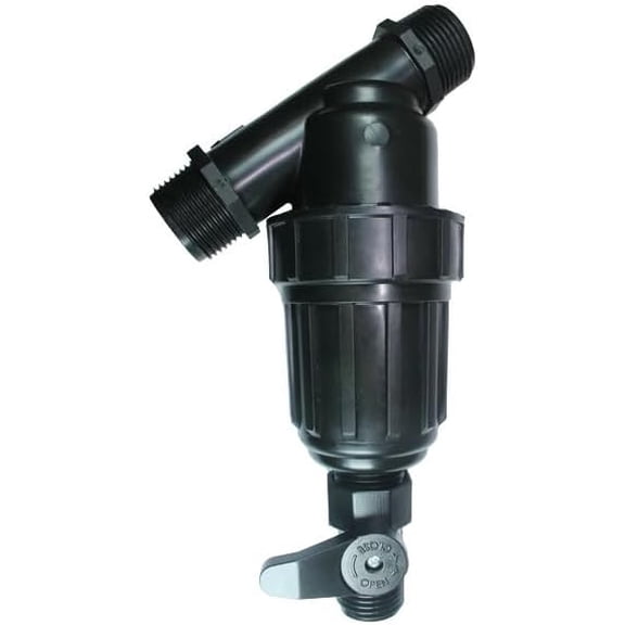 DripWorks Irritec Deluxe Hose Thread Drip Irrigation 1" Pipe Thread Filter - 200 Mesh (FYCP1200) (Y TYPE) | A4-100S200B