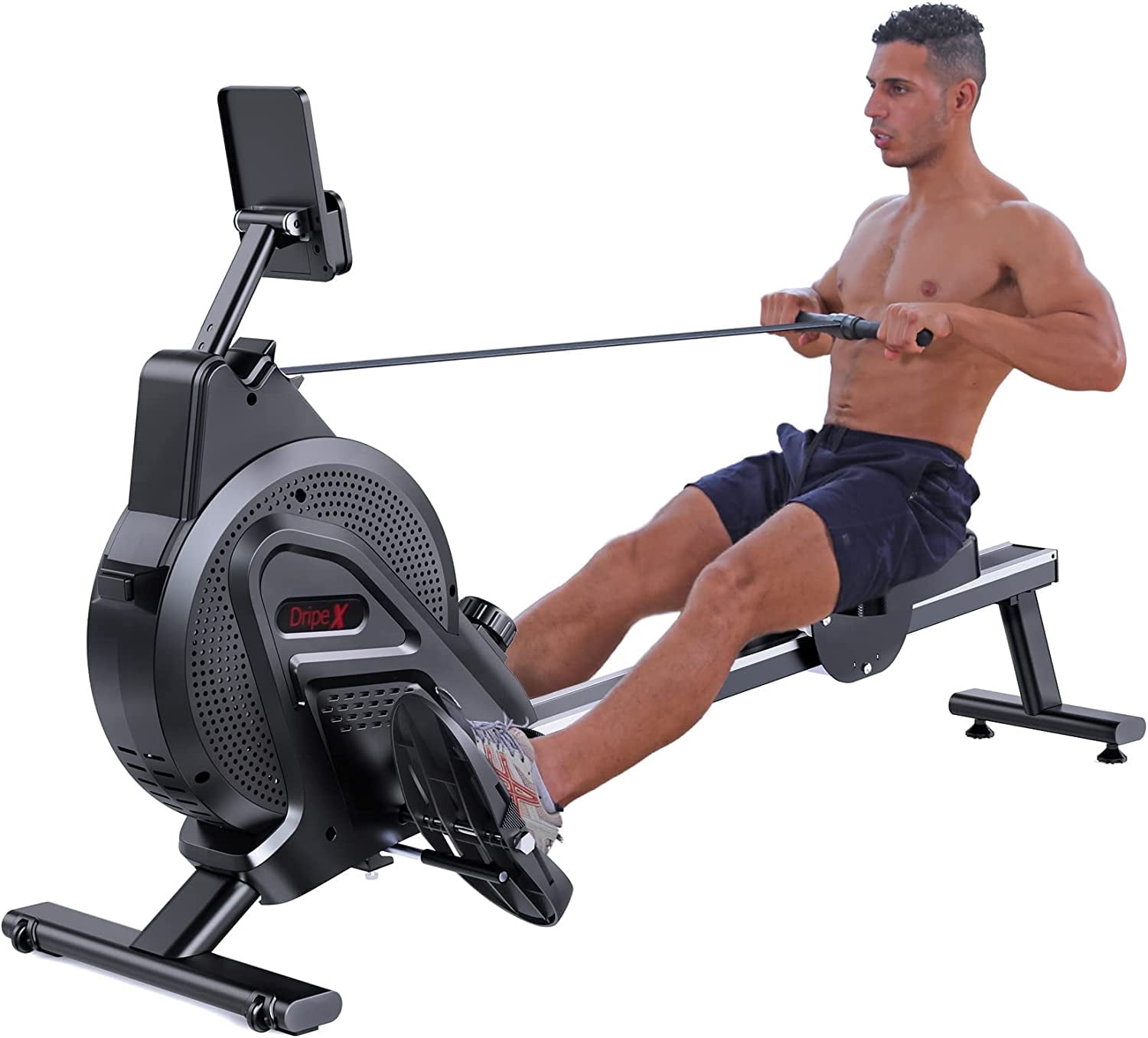 Dripex Home Gym Magnetic Rowing Machine with 16 Adjustable Resistance ...