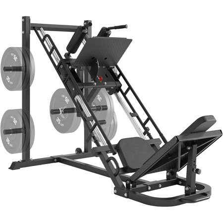 Dripexfitness Leg Press Machine for Home Gym, Hack Squat Combo with 4 Storage Holders, 1200 lbs Capacity