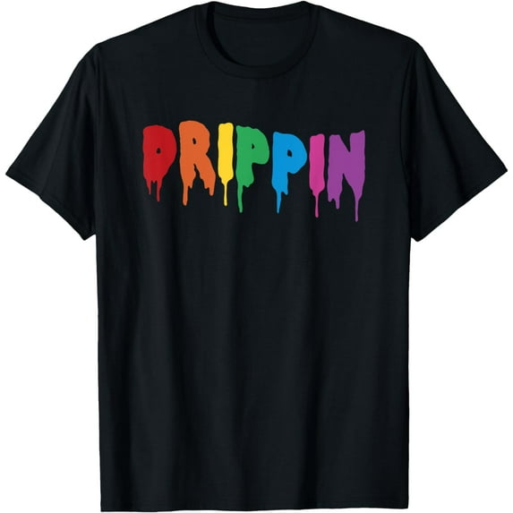 Drippin Colorful Rainbow Hip Hop Lovers Dripping Sauce T-Shirt