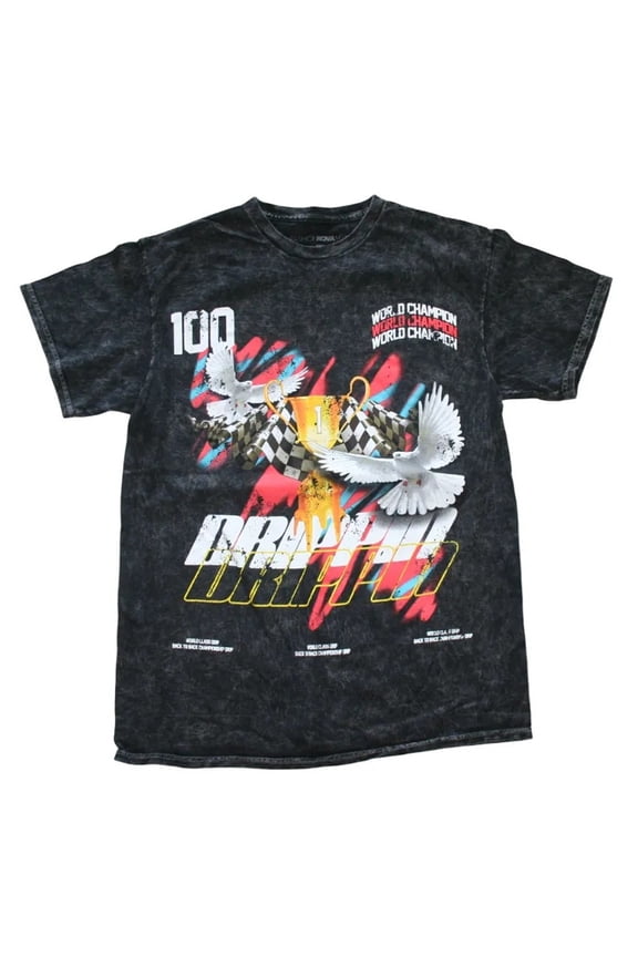 Drippin World Champion Back to Back Championship Men's T-Shirt (Large)