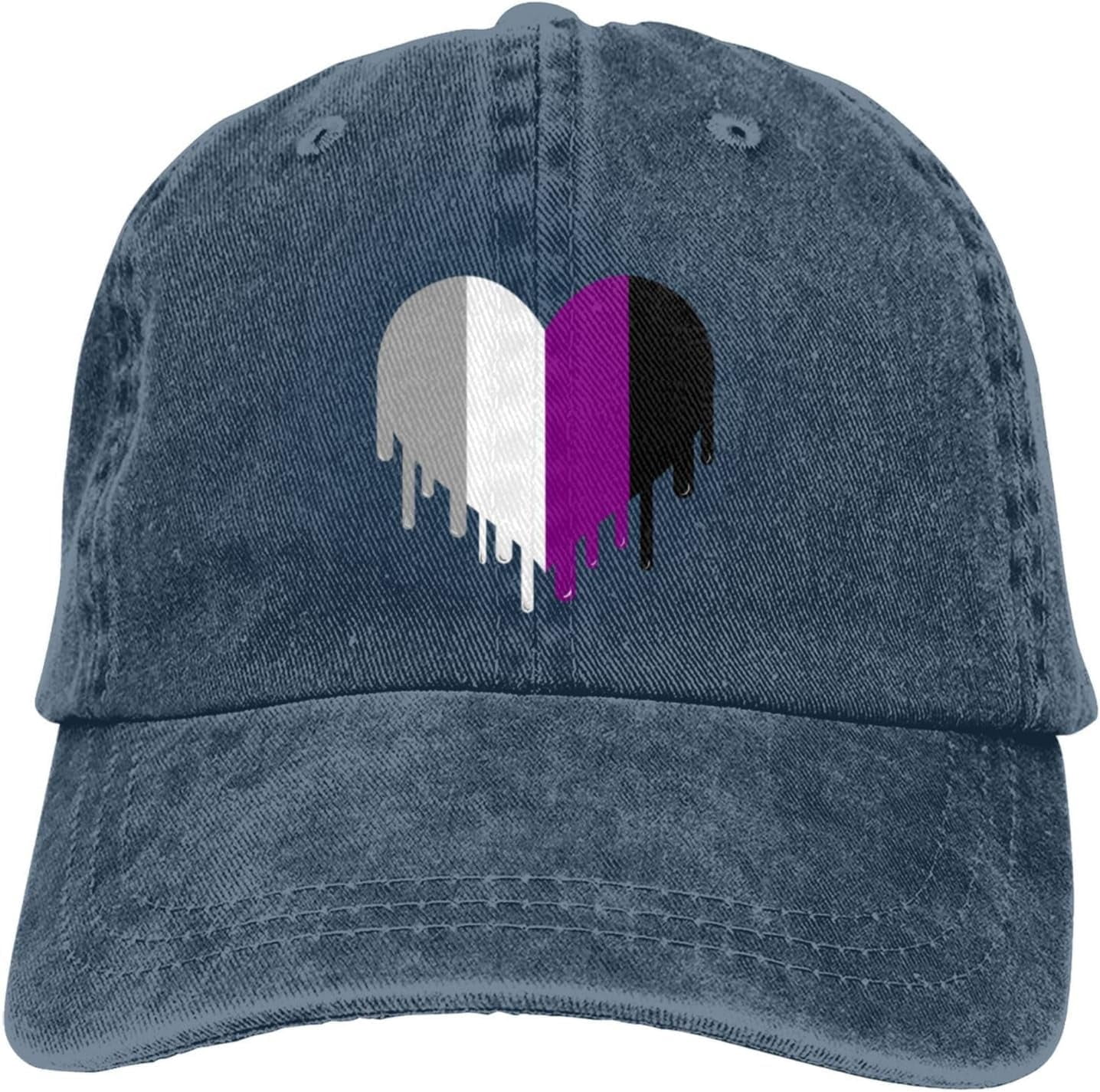 Jeyiour 4 Pcs LGBT Rainbow Pride Baseball Caps - Adjustable Cotton Distressed Hats