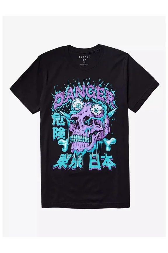 Dripping Danger Skull T-Shirt By Friday Jr.