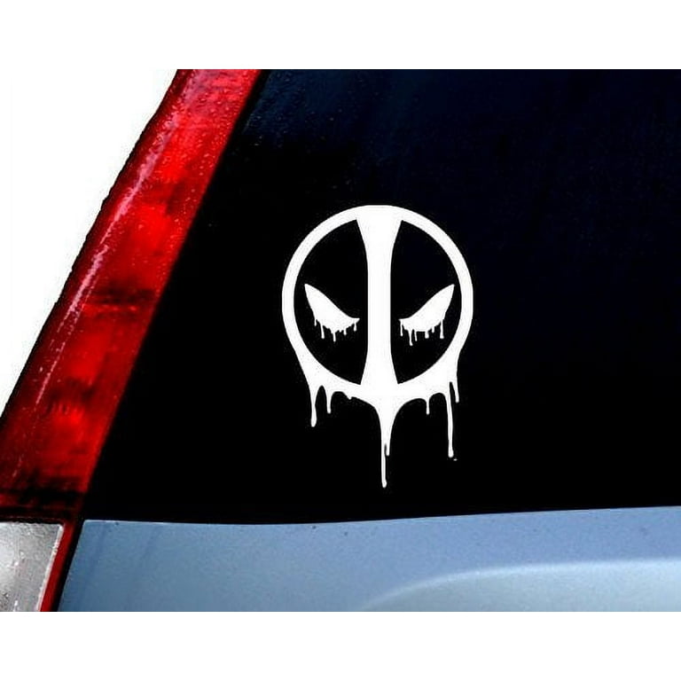 Deadpool Making Heart Sign New Design Car Truck SUV Decal Sticker  5.5Silver/RED
