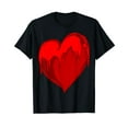 thumbnail image 1 of Dripping Heart Valentines Day Cool Love V-Day Pajama T-Shirt, 1 of 5