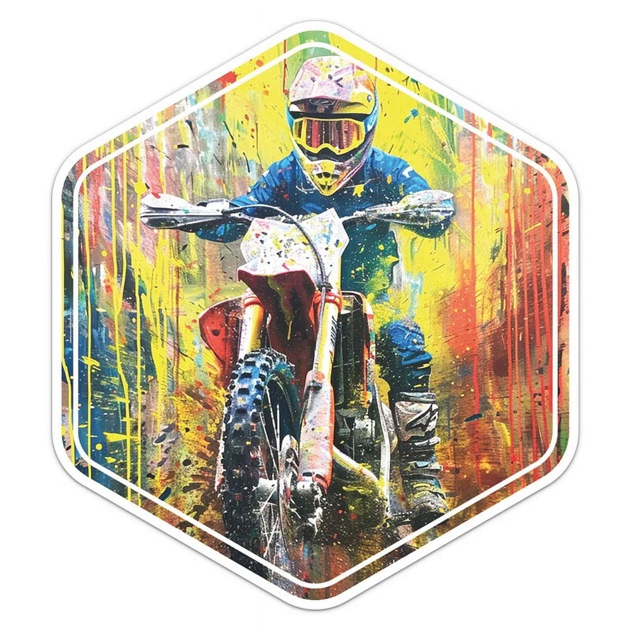 Dripping Motocross Sport Sticker Phone Decal Water Bottle Stickers Car ...