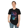 thumbnail image 1 of Dripping Rainbow Skull, Gildan Unisex Softstyle T-Shirt, Graphic Tee, S-3XL, 1 of 5