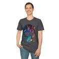 thumbnail image 1 of Dripping Rainbow Skull, Gildan Unisex Softstyle T-Shirt, Graphic Tee, S-3XL, 1 of 5