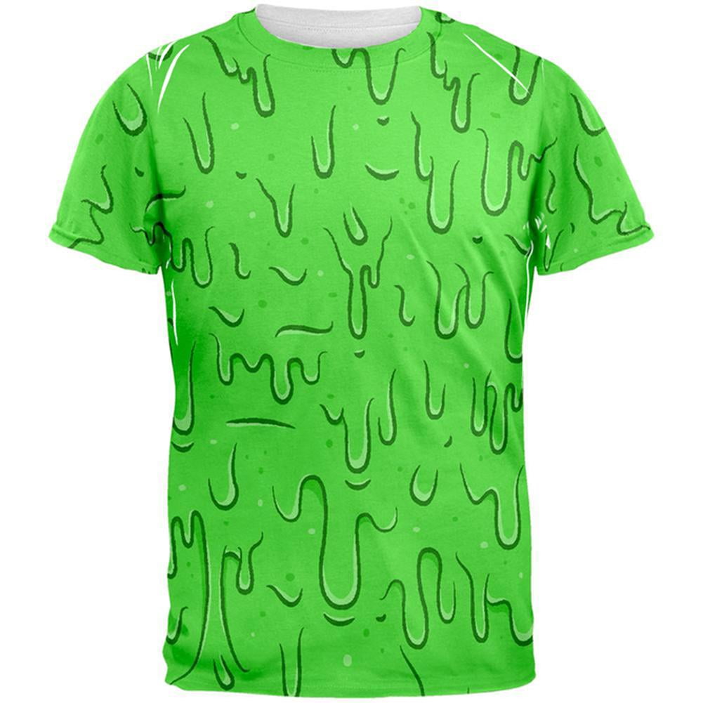 Dripping Slime All Over Adult T-Shirt - Medium - Walmart.com