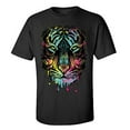 thumbnail image 1 of Dripping Tiger Adult Short Sleeve T-Shirt-Black-Medium, 1 of 4