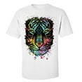 thumbnail image 1 of Dripping Tiger Adult Short Sleeve T-Shirt-White-Medium, 1 of 4