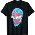 thumbnail image 1 of Dripping Trans Pride Skull Transgender T-Shirt, 1 of 5