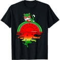 thumbnail image 1 of Dripping Watermelon Cats National Watermelon Day T-Shirt, 1 of 6
