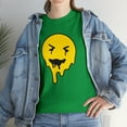 thumbnail image 1 of Dripping smiley face graphic t shirt Unisex Heavy Cotton Tee, 1 of 8