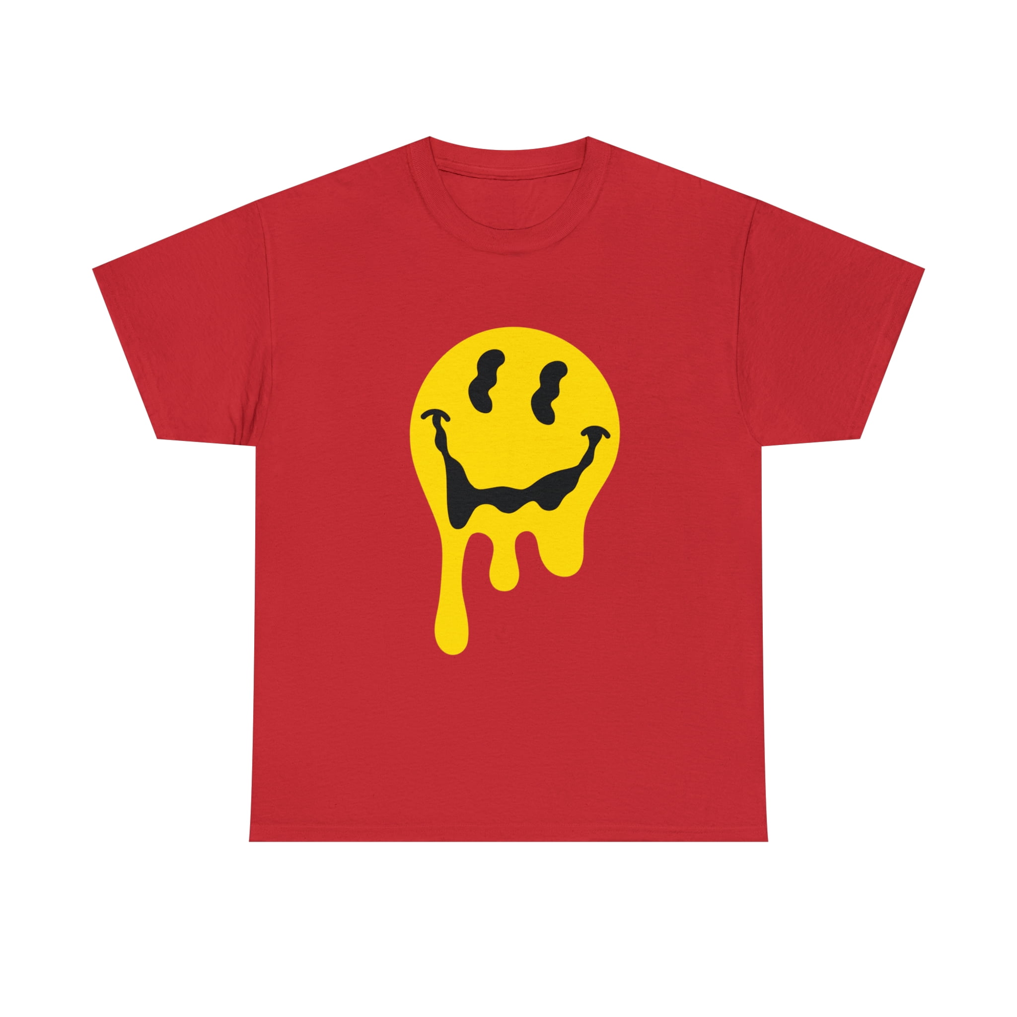 dripping smiley face t shirt