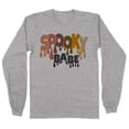 thumbnail image 1 of Drippy Spooky Babe Long Sleeve Shirt Unisex X-Large Grey, 1 of 5