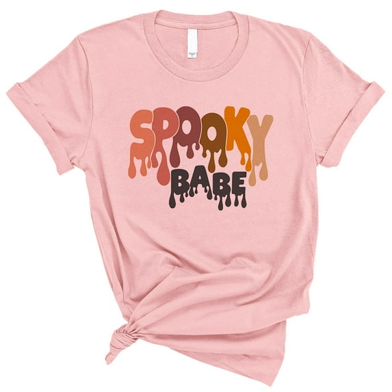 Drippy Spooky Babe Shirt Unisex X-Small Pink