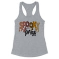 thumbnail image 1 of Drippy Spooky Babe Tank Top Fitted Racerback Women's 2X-Large Heather Grey, 1 of 5