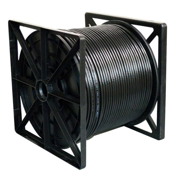 Dripstone 1000ft CAT6 UTP Double Jacket 23AWG Outdoor Direct Burial Ethernet Cable CMX Waterproof Wire (Black)