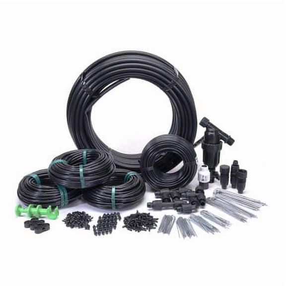 DripWorks Garden Bed Drip Irrigation Kit with Tubing, Stakes & Regulator for 9 Beds