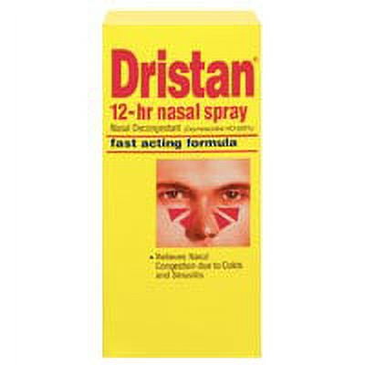 Dristan 12-Hour Nasal Decongestant Spray With Fast Acting Formula - 15 Ml, 3 Pack