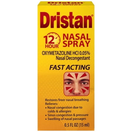 Dristan 12-Hour Nasal Decongestant Spray With Fast Acting Formula - 15 Ml