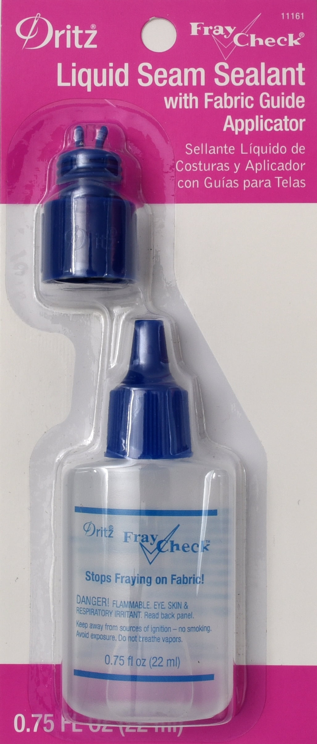 Dritz 0.75 Fl. Oz. Liquid Seam Sealant with Fabric Guide Applicator