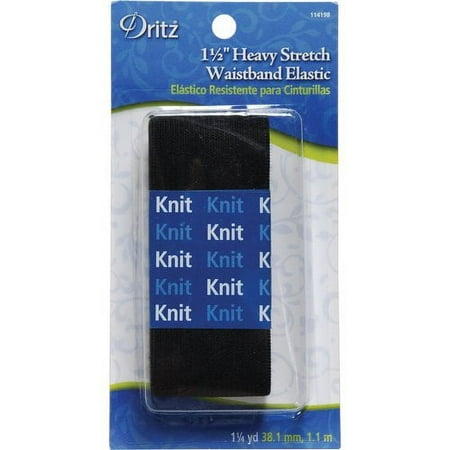 Dritz 1 1/2"x1.25 Yd Heavy Stretch Waistband Elastic