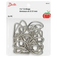 thumbnail image 1 of Dritz 1-1/4" Silver D-Rings 24 Pc for Sewing Fasteners, Metal Hardware, 1 of 4