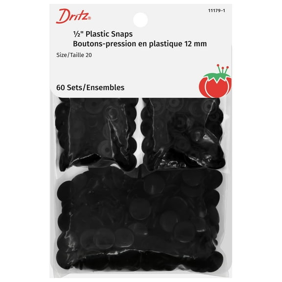 Dritz 1/2" Plastic Snap Fasteners, 60 Count