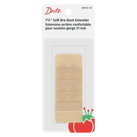 Dritz 1.25" Beige Soft Bra-Back Extender, 1 Each