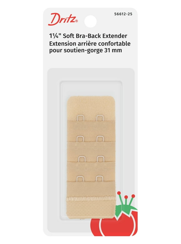 1.25" Beige Soft Bra-Back Extender, 1 Each