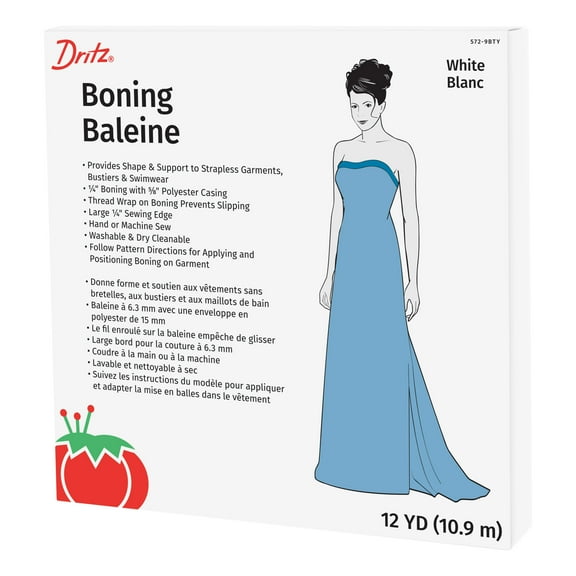Dritz 1/4" Boning, 12-Yards, 1 Count, White
