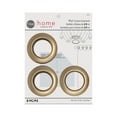 thumbnail image 1 of Dritz Curtain Grommets, 1-9/16" (40 mm) Inner Diameter, Heavy-Duty Plastic, Gold Color, Snap-On Design, Tool-Free Installation, 8-Pack, 1 of 6