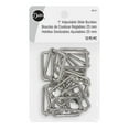 thumbnail image 1 of Dritz 1" Adjustable Slide Buckles, Silver, 12 Pc, 1 of 2