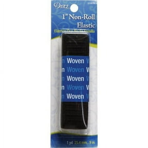 Dritz 1" Black Non-Roll Elastic, 1 Yd.