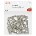 thumbnail image 1 of Dritz 1" D-Rings, Silver, 24 pc, 1 of 3