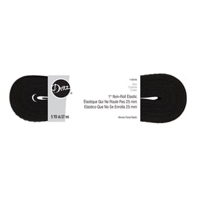 Dritz 1" Sewing & Crafting Non-Roll Elastic Value Pack Black 5 Yards