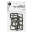 thumbnail image 1 of Dritz 1" Rectangle Rings, Gray, 12 Pc, 1 of 3