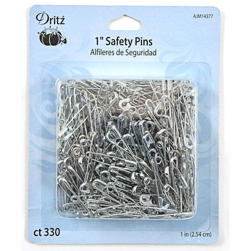 Dritz Bulk Safety Pins 1 1/16 in. Nickel 1440 Pc.