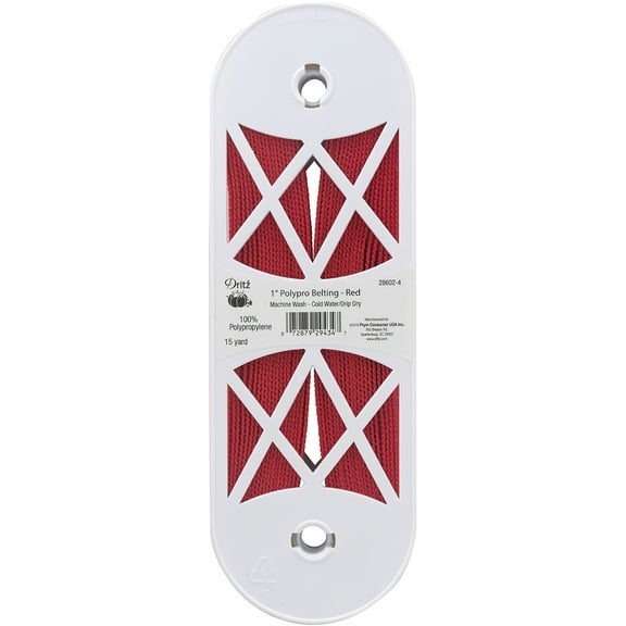 Dritz 100% Polypro Belting 1"X15yd-Red