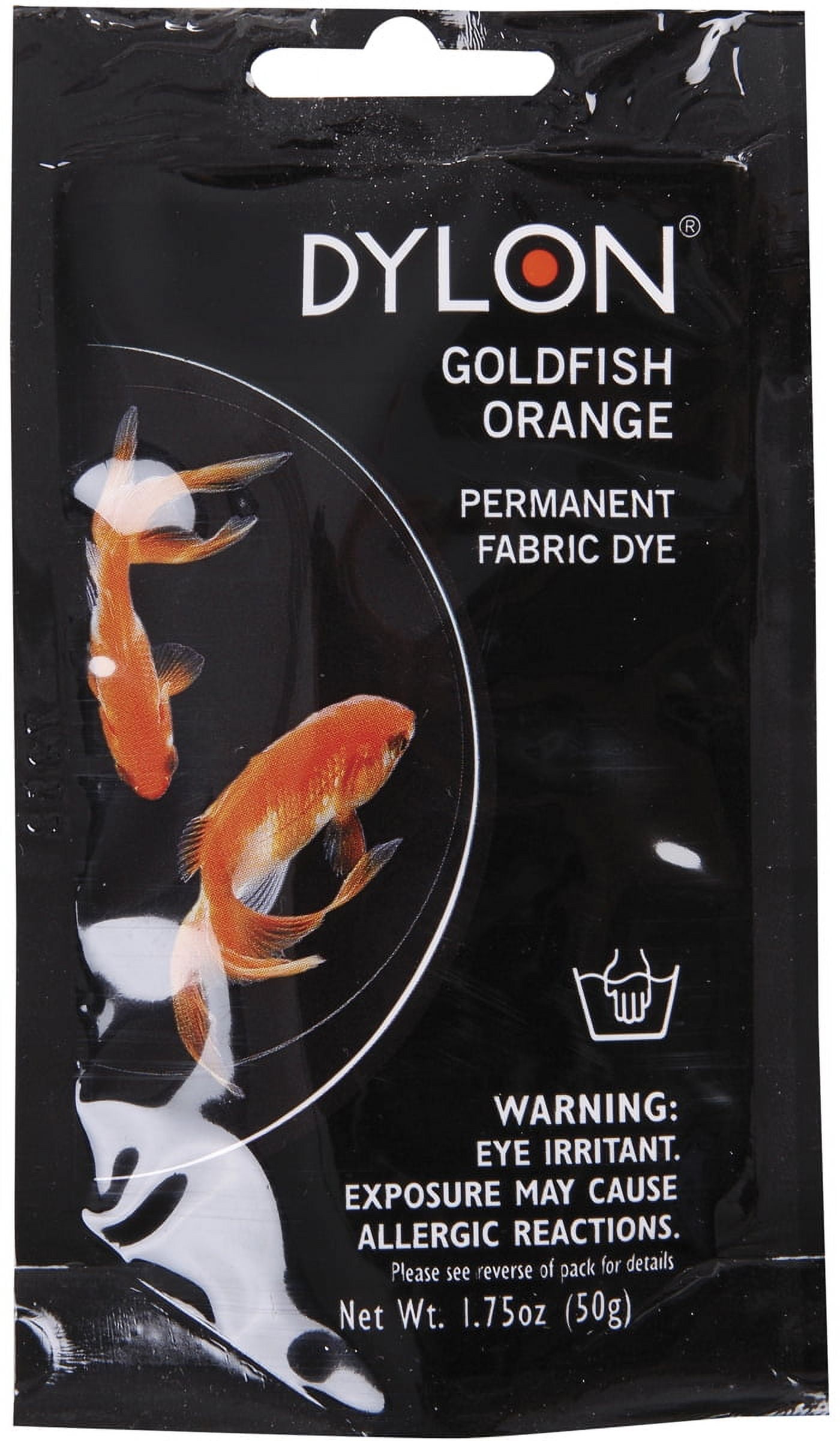 Dritz 102554 Dylon Permanent Fabric Dye 1. 75 Ounce-Goldfish Orange ...