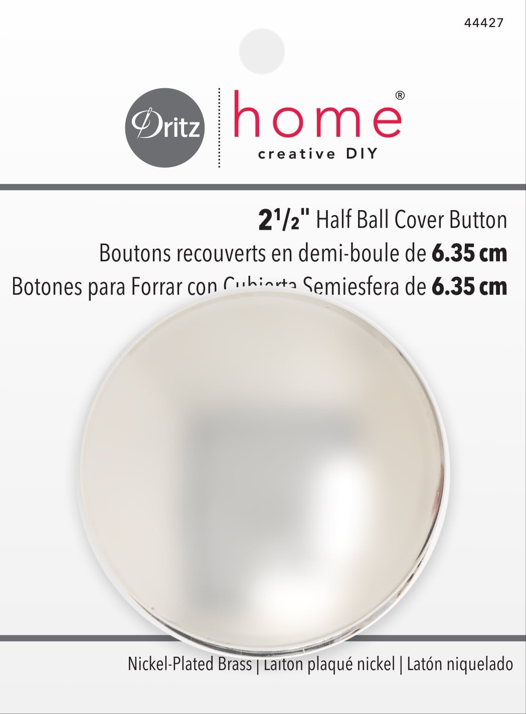 5 of 3/4 In. Dritz cover Your Own Button Kit, Instructions Included 1