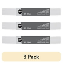 (3 pack) Dritz 3/4" Sewing & Crafting Braided Elastic White 3 Yards