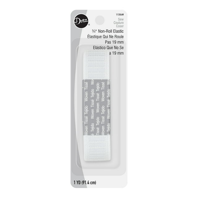 Dritz 3/4" Non-Roll Elastic, 1 yd.